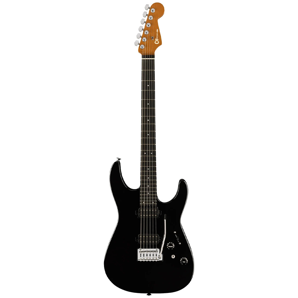 Charvel Pro-Mod DK24 HH 2PT Abanoz Klavye Gloss Black Elektro Gitar - Görsel 2