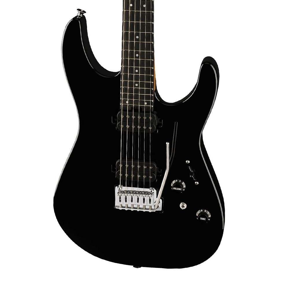 Charvel Pro-Mod DK24 HH 2PT Abanoz Klavye Gloss Black Elektro Gitar - Görsel 4