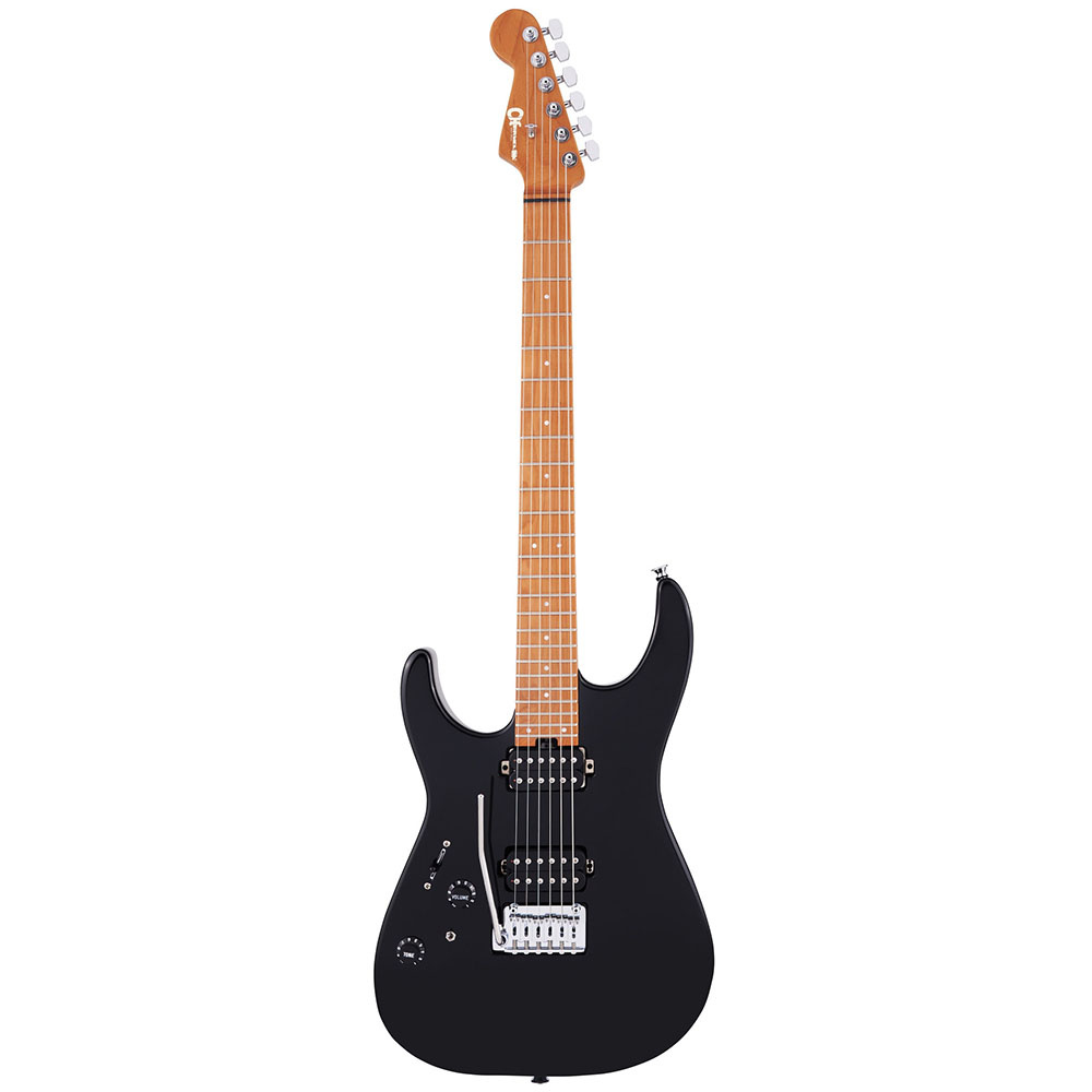 Charvel Pro-Mod DK24 HH 2PT CM LH Karamelize Akçaağaç Klavye Gloss Black Solak Elektro Gitar - Görsel 5