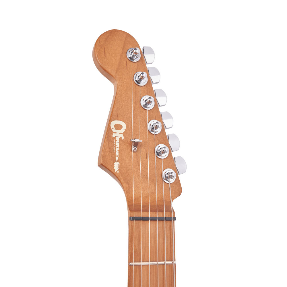 Charvel Pro-Mod DK24 HH 2PT CM LH Karamelize Akçaağaç Klavye Gloss Black Solak Elektro Gitar