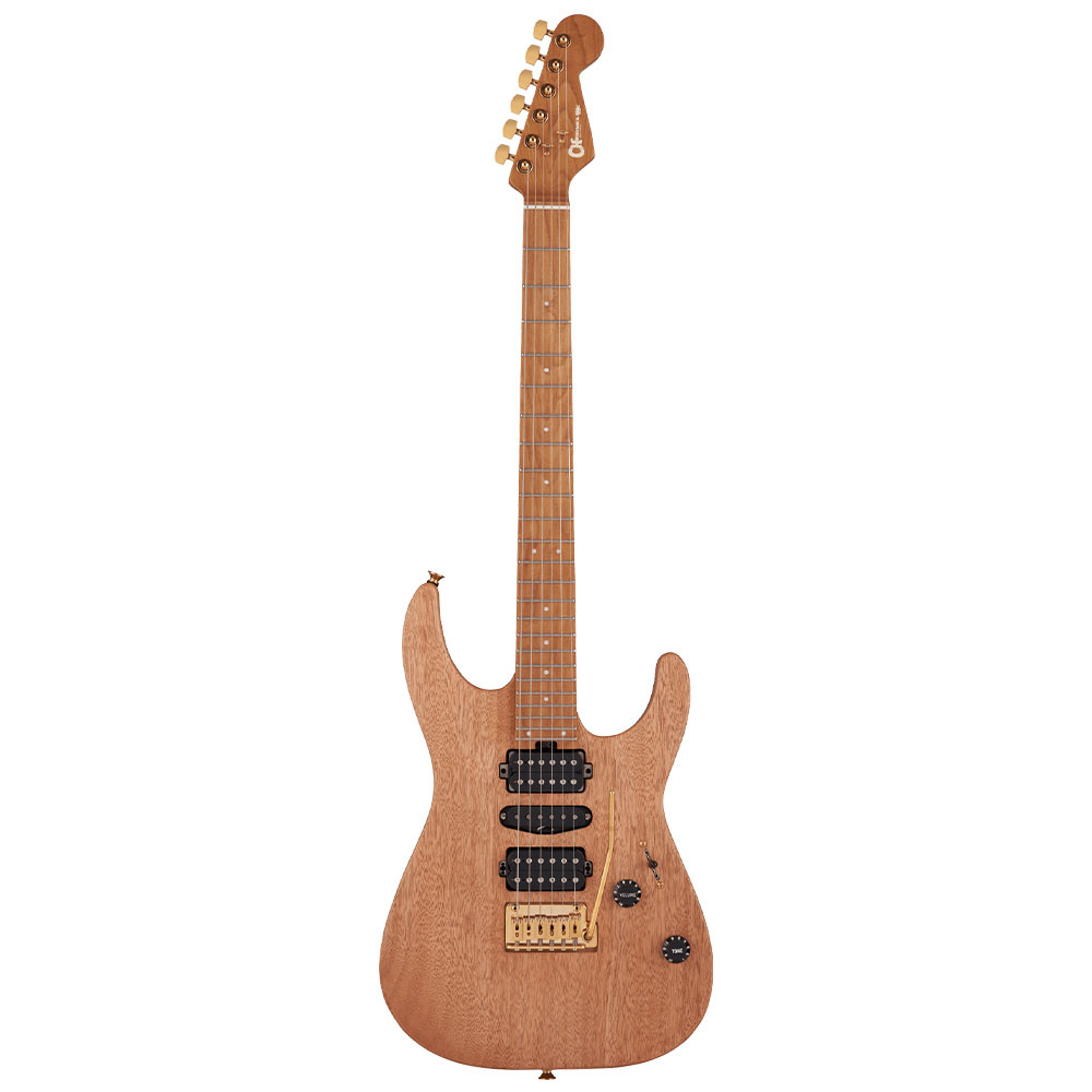 Charvel Pro-Mod DK24 HSH 2PT CM Mahogany Karamelize Akçaağaç Klavye Natural Elektro Gitar