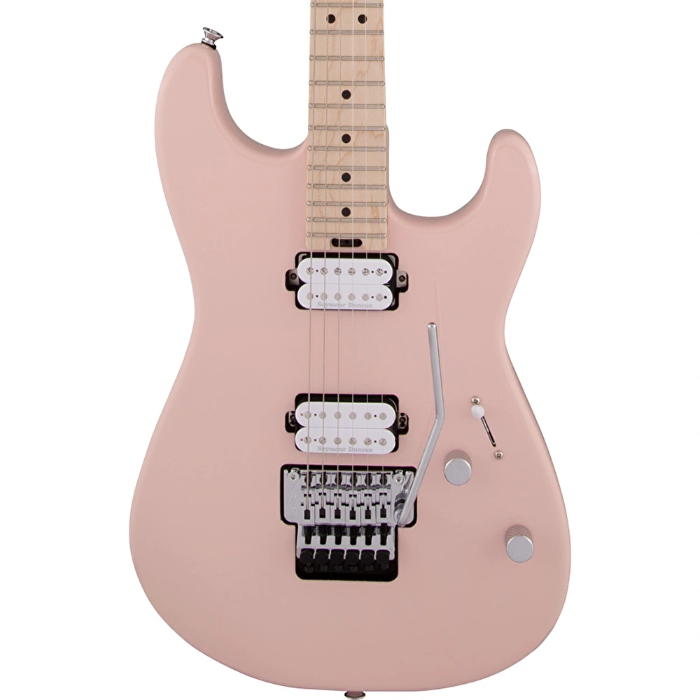 Charvel Pro Mod San Dimas Style 1 HH Floyd Rose Akçaağaç Klavye Shell Pink Elektro Gitar - Görsel 2