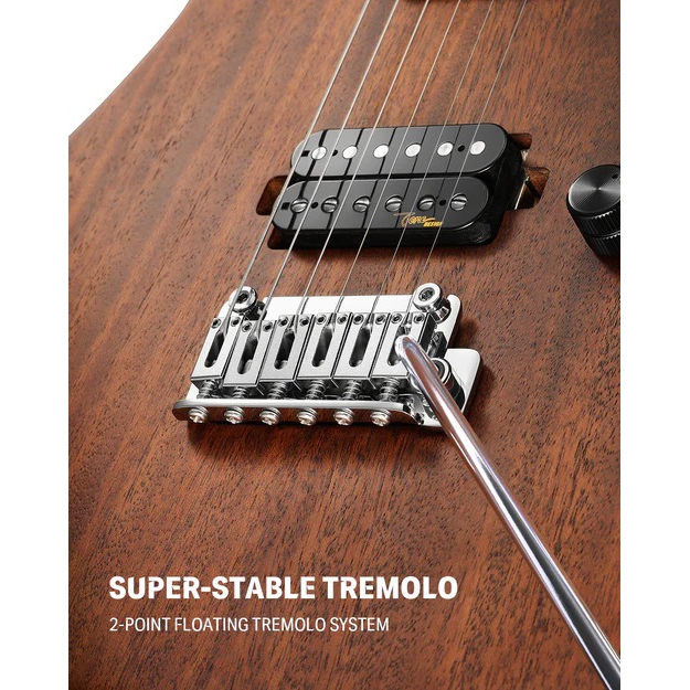 Donner DST-700 Elektro Gitar (Natural) - Görsel 4