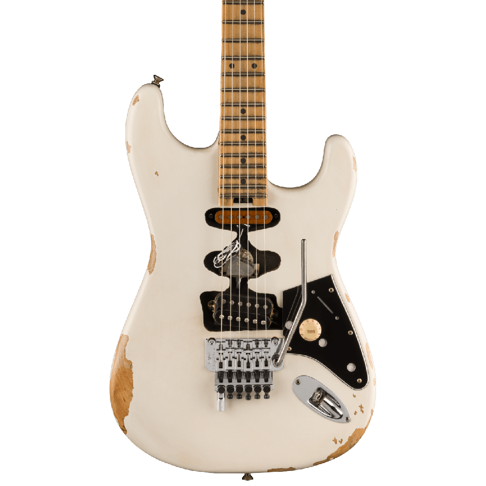 EVH Frankenstein Relic Akçaağaç Klavye White Elektro Gitar