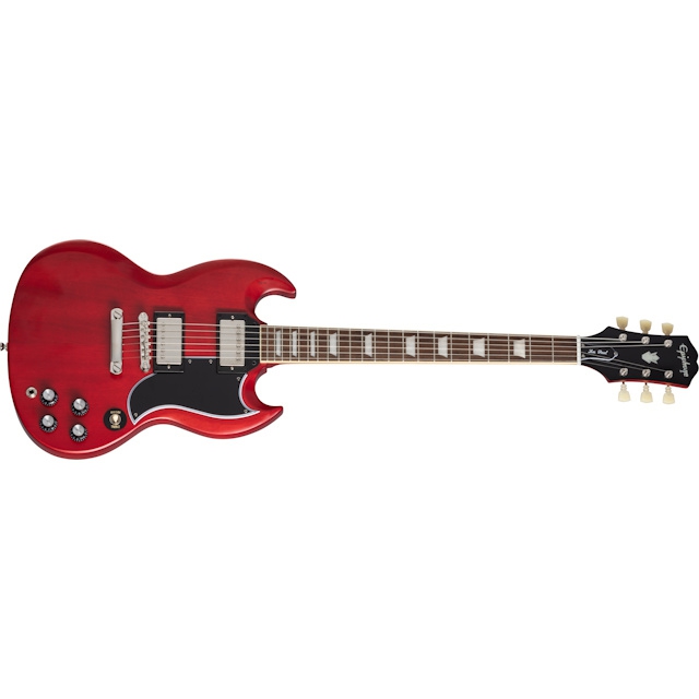 Epiphone 1961 Les Paul SG Standard Elektro Gitar (Aged Sixties Cherry) - Görsel 7