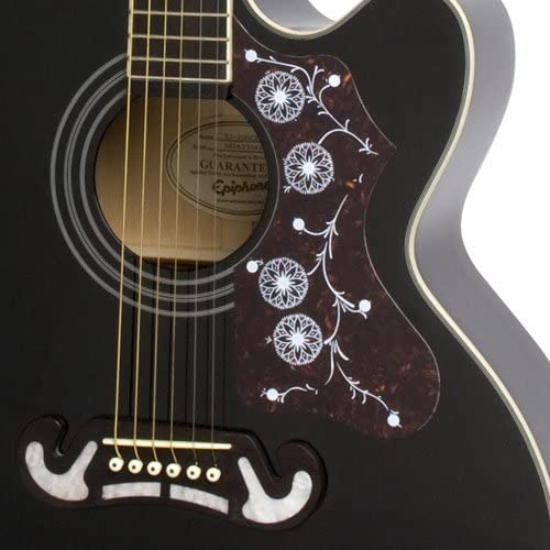 Epiphone EJ-200 CE Gold Elektro Akustik Gitar (Siyah) - Görsel 2