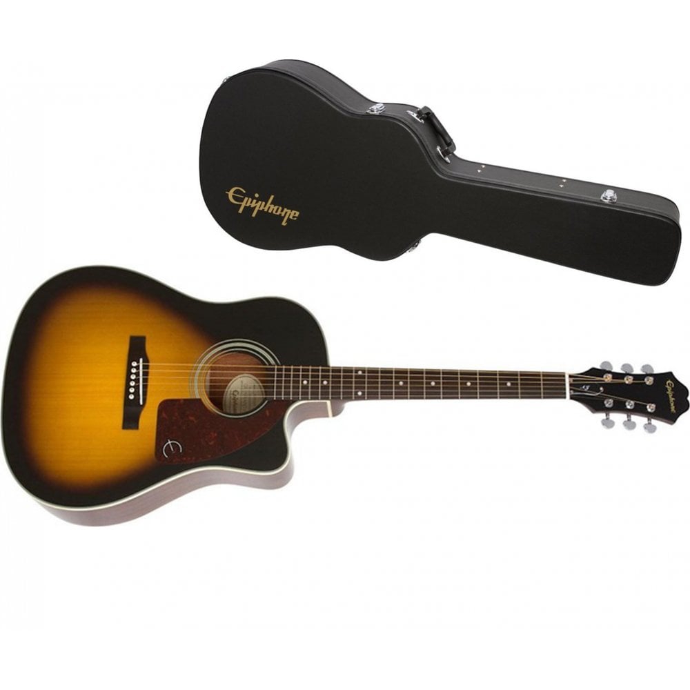 Epiphone J-15EC Deluxe Elektro Akustik Gitar (Vintage Sunburst) - Görsel 2