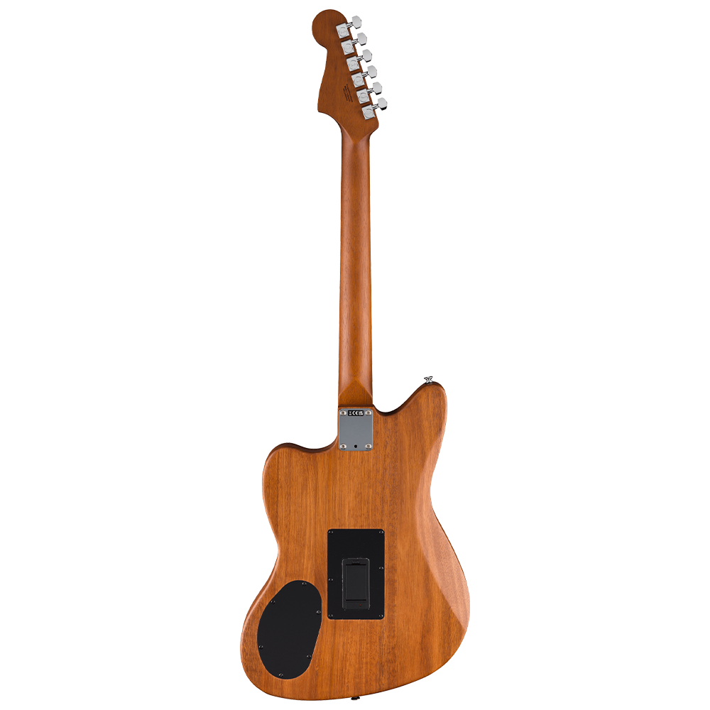 Fender Acoustasonic Standard Jazzmaster Gülağacı Klavye Aged Natural Elektro Akustik Gitar - Görsel 5