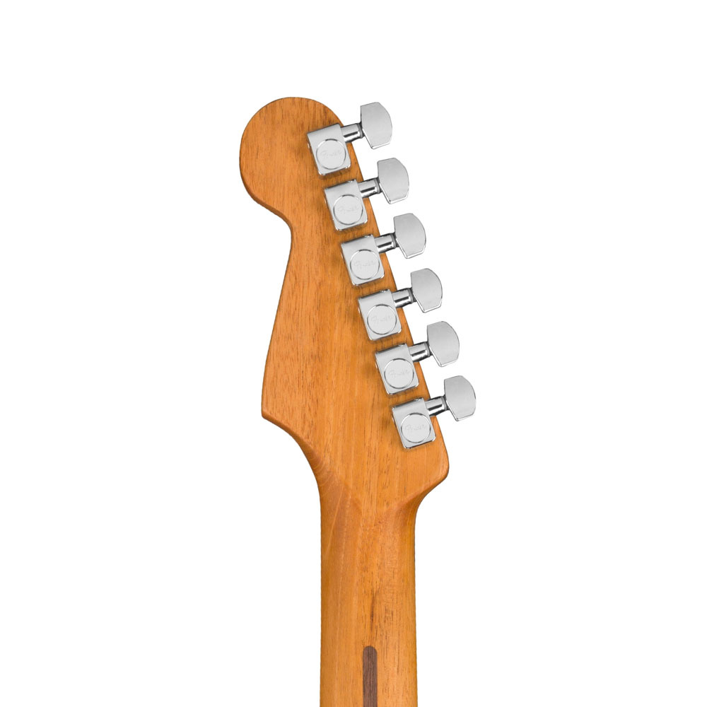 Fender American Acoustasonic Jazzmaster Abanoz Klavye Arctic White Elektro Akustik Gitar - Görsel 2