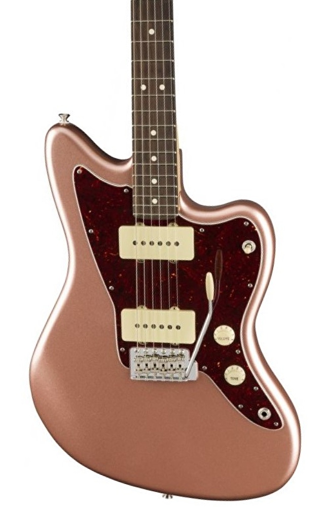 Fender American Performer Jazzmaster Gülağacı Klavye Penny Elektro Gitar - Görsel 4