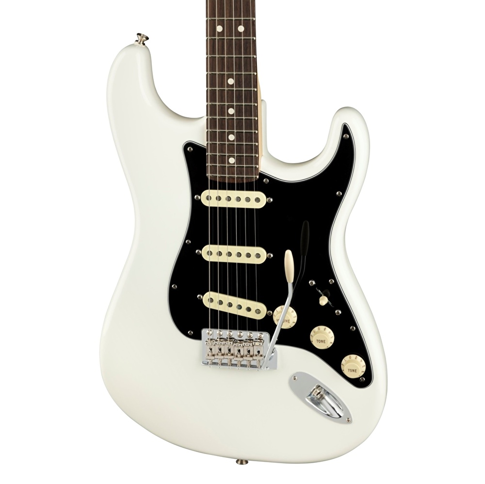 Fender American Performer Stratocaster Gülağacı Klavye Arctic White Elektro Gitar - Görsel 5