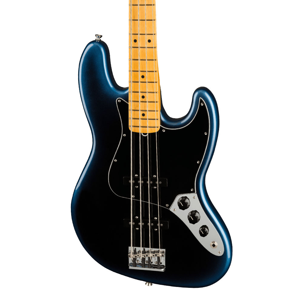 Fender American Professional II Jazz Bass Akçaağaç Klavye Dark Night Bas Gitar - Görsel 4