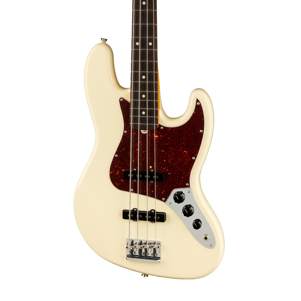 Fender American Professional II Jazz Bass Gülağacı Klavye Olympic White Bas Gitar - Görsel 5