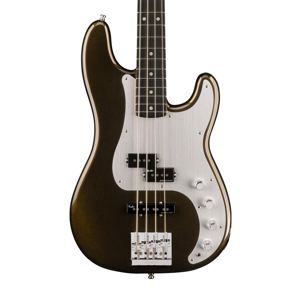 Fender American Ultra II Precision Bass Abanoz Klavye Texas Tea Bas Gitar - Görsel 4