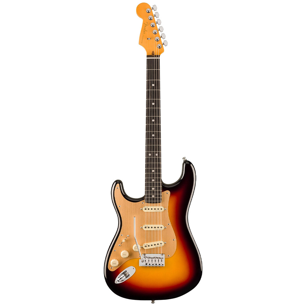 Fender American Ultra II Stratocaster Abanoz Klavye Ultraburst Solak Elektro Gitar - Görsel 4