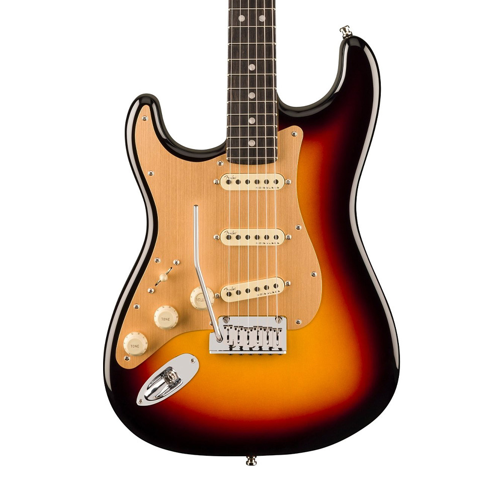 Fender American Ultra II Stratocaster Abanoz Klavye Ultraburst Solak Elektro Gitar - Görsel 5