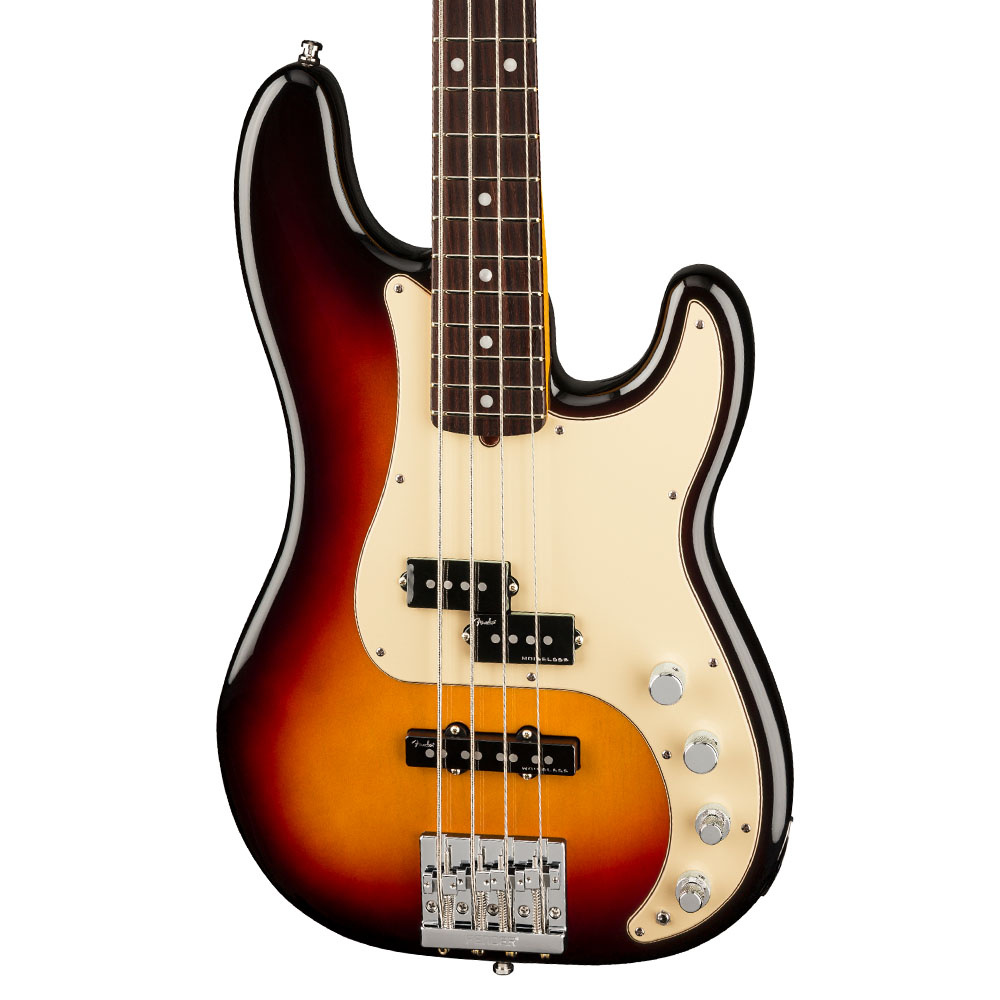 Fender American Ultra Precision Bass Gülağacı Klavye Ultraburst Bas Gitar - Görsel 3