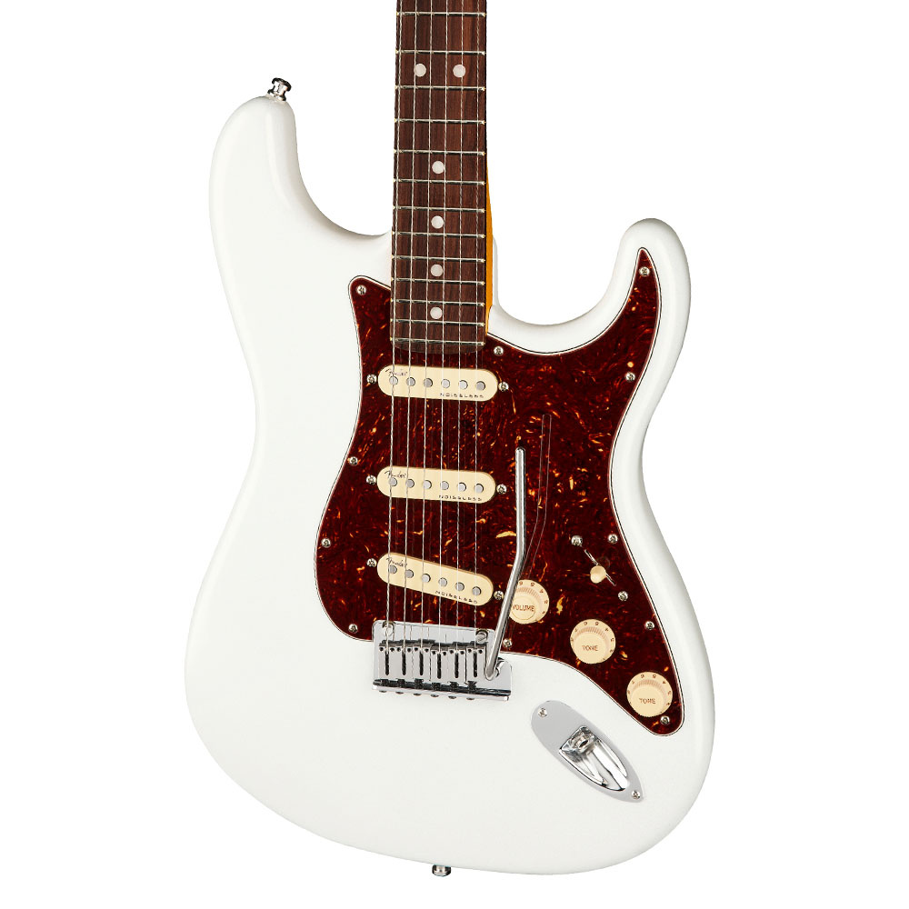 Fender American Ultra Stratocaster Gülağacı Klavye Arctic Pearl Elektro Gitar - Görsel 5