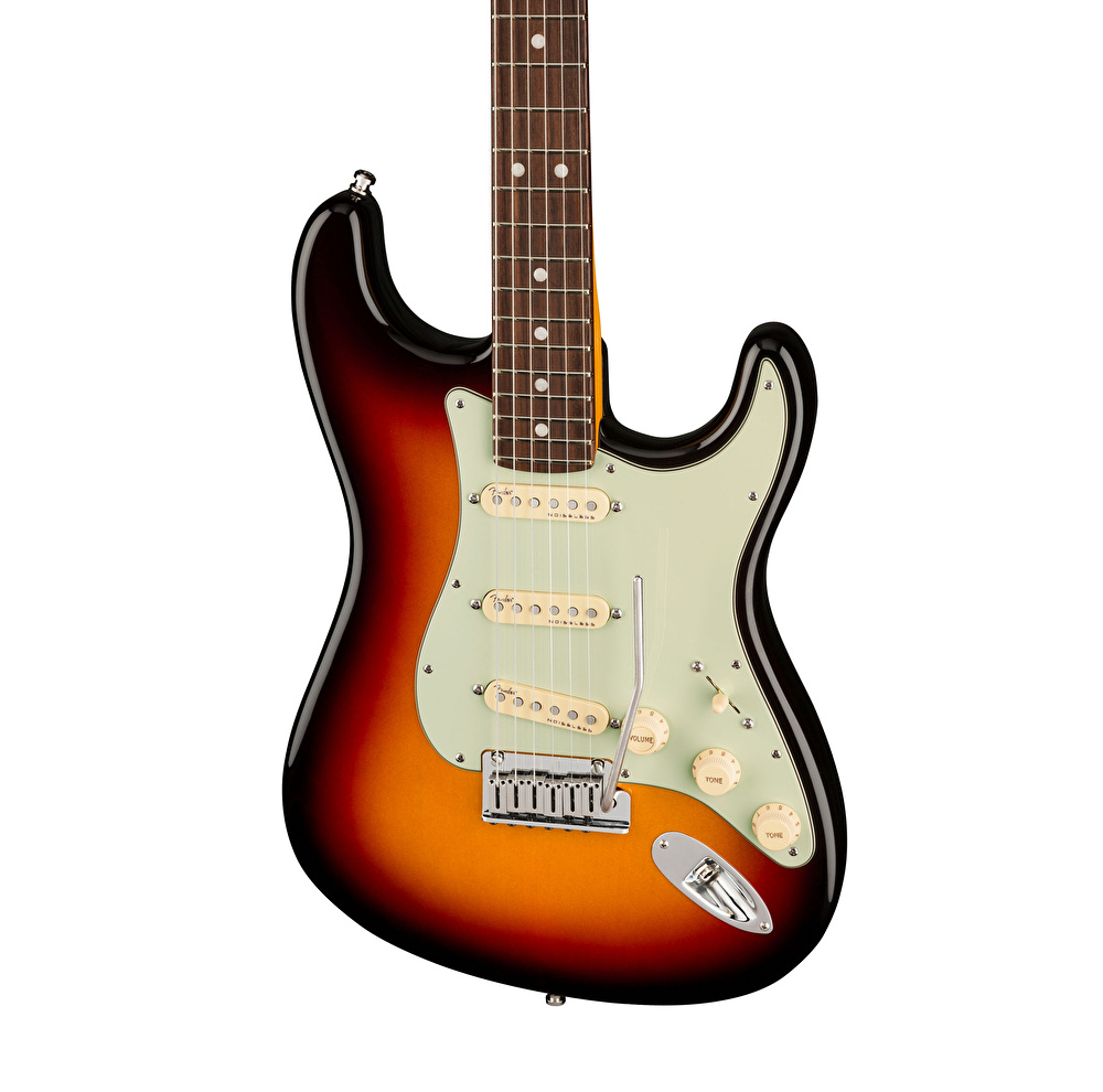 Fender American Ultra Stratocaster Gülağacı Klavye Ultraburst Elektro Gitar - Görsel 3