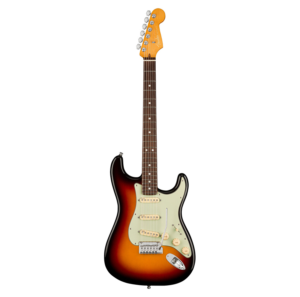 Fender American Ultra Stratocaster Gülağacı Klavye Ultraburst Elektro Gitar - Görsel 5