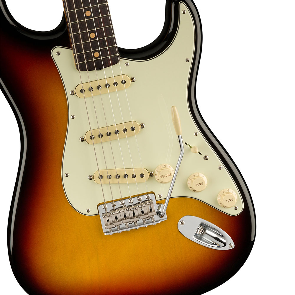Fender American Vintage II 1961 Stratocaster Gülağacı Klavye 3-Color Sunburst Elektro Gitar - Görsel 3