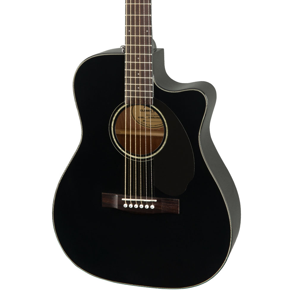 Fender CC-60SCE Concert Ceviz Klavye Siyah Elektro Akustik Gitar - Görsel 3