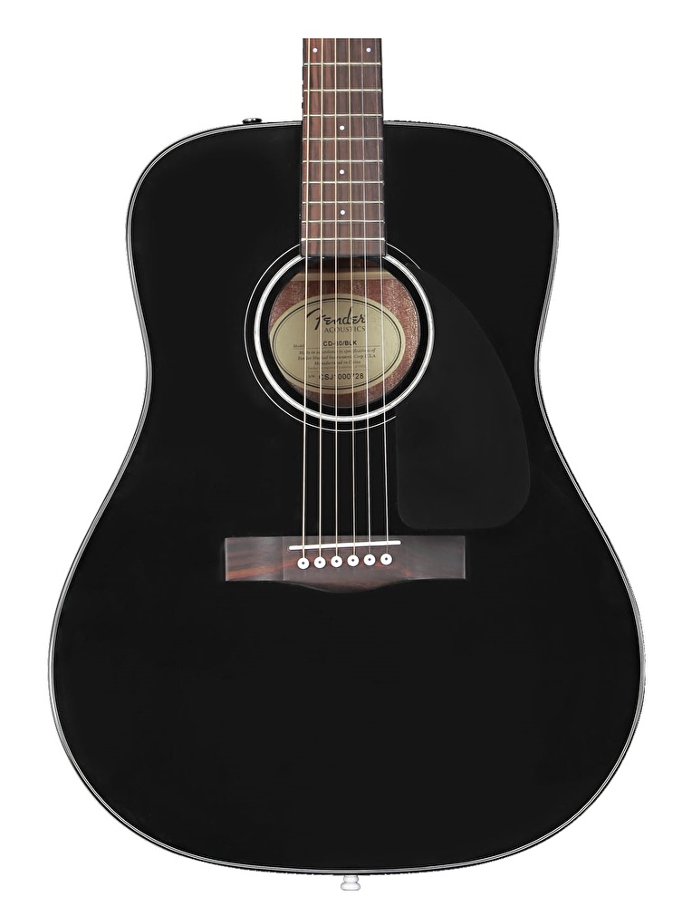 Fender CD-60 Dreadnaught Ceviz Klavye Black Akustik Gitar - Görsel 5