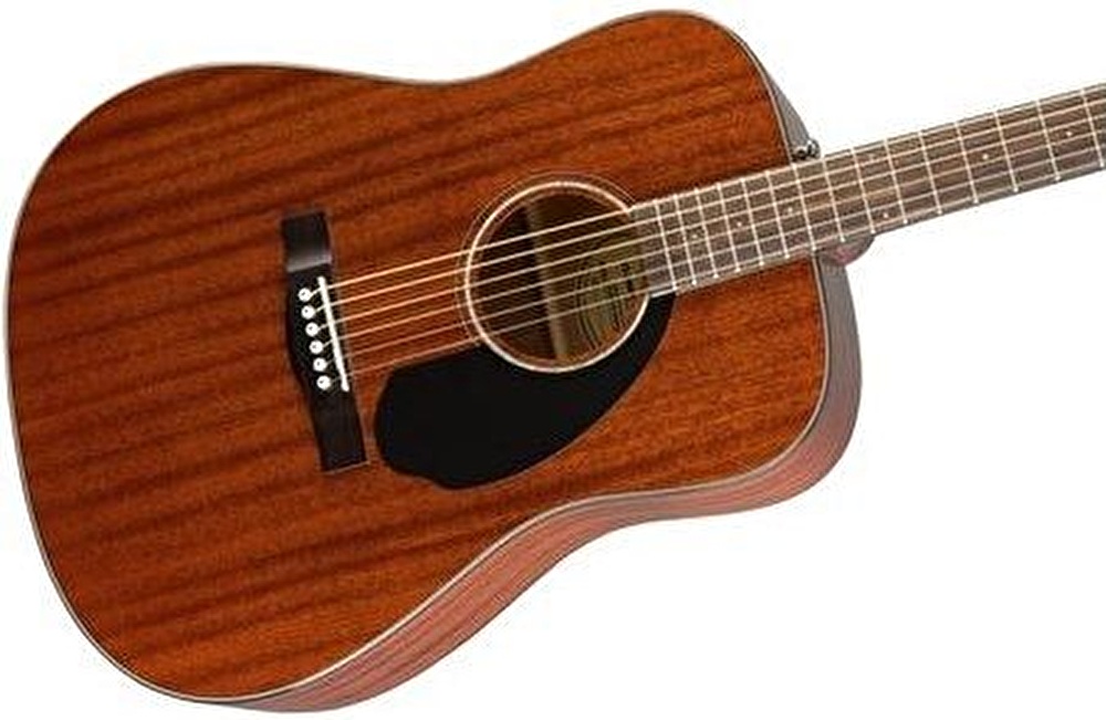 Fender CD-60S Dreadnought All Mahogany Ceviz Klavye Akustik Gitar - Görsel 4