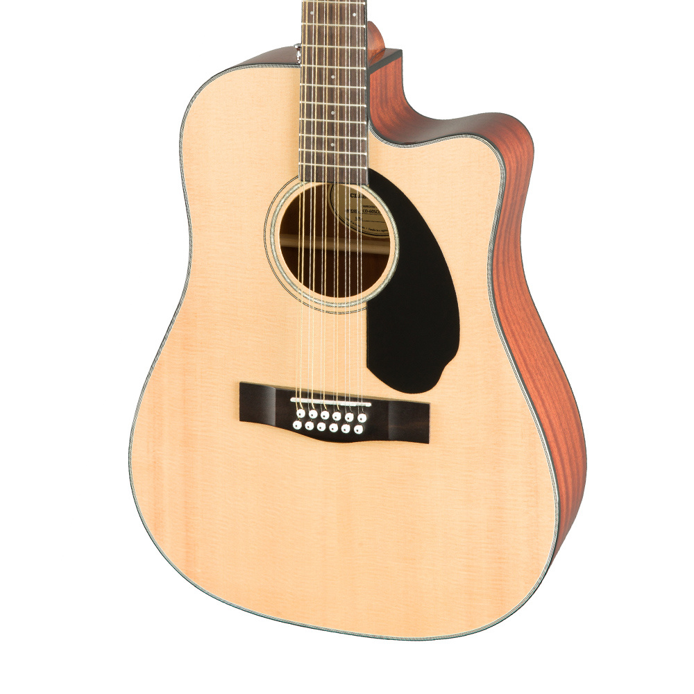 Fender CD-60SCE Dreadnought Natural 12 Telli Elektro Akustik Gitar - Görsel 5