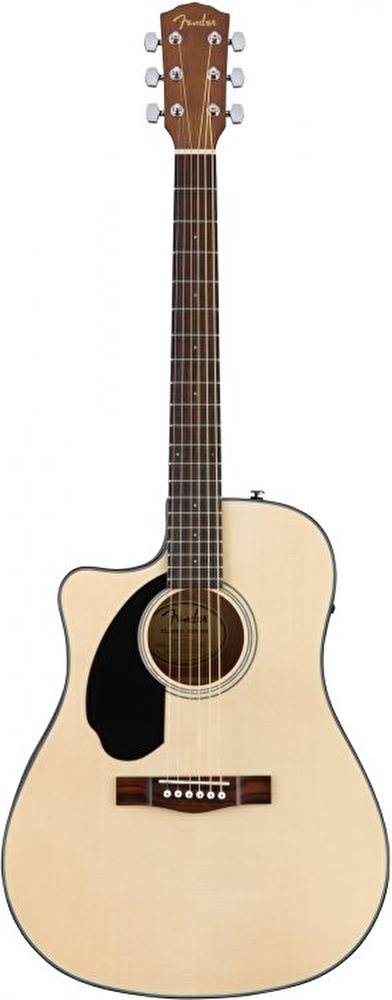 Fender CD-60SCE Left-Hand Ceviz Klavye NAT Solak Elektro Akustik Gitar - Görsel 2