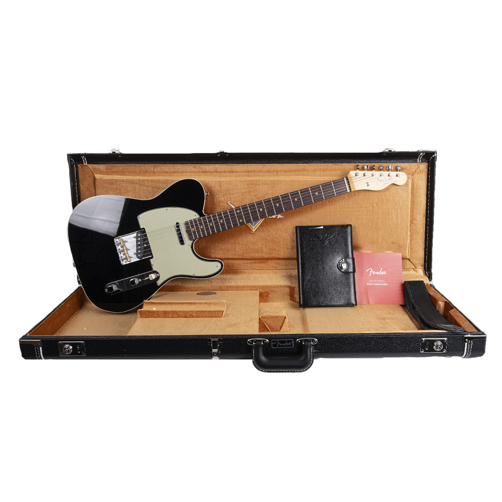 Fender Custom Shop 1960 Telecaster Custom NOS Black Elektro Gitar - Görsel 8