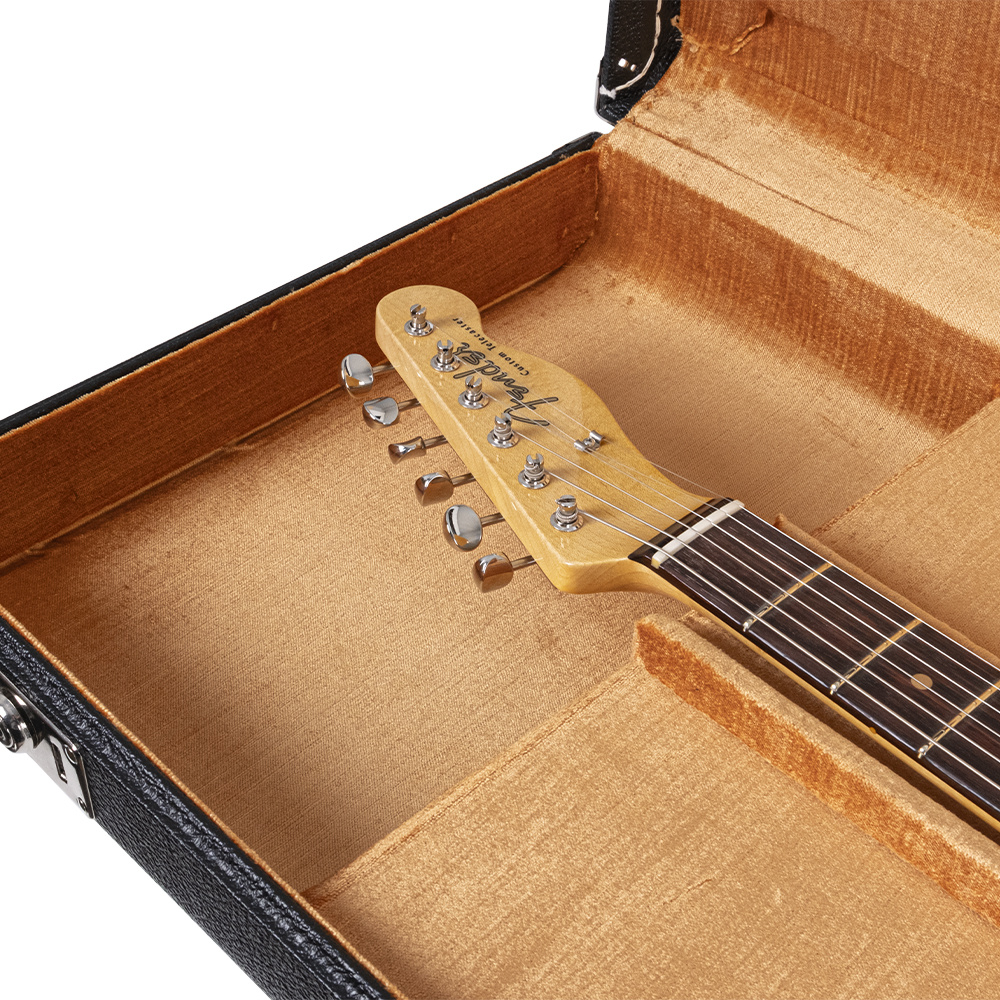 Fender Custom Shop 1960 Telecaster Custom NOS Black Elektro Gitar - Görsel 10
