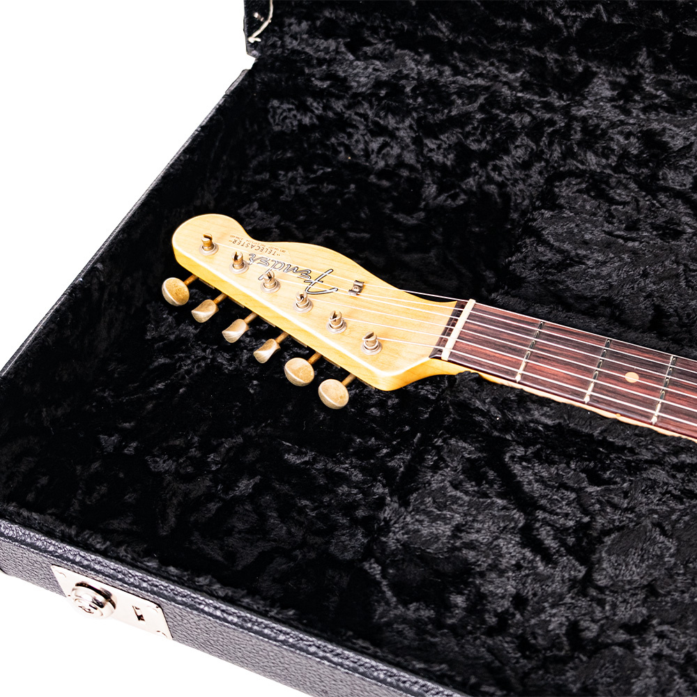 Fender Custom Shop 1963 Telecaster Relic Fiesta Red Elektro Gitar - Görsel 10