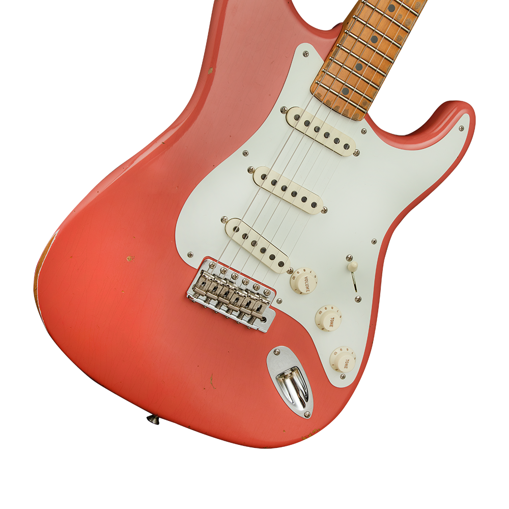 Fender Custom Shop 2020 1956 Stratocaster Akçağaç Klavye Relic/CC Elektro Gitar - Görsel 3