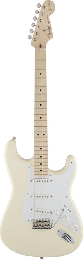 Fender Eric Clapton Stratocaster Akçaağaç Klavye Olympic White Elektro Gitar - Görsel 3