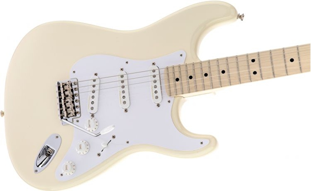 Fender Eric Clapton Stratocaster Akçaağaç Klavye Olympic White Elektro Gitar - Görsel 4