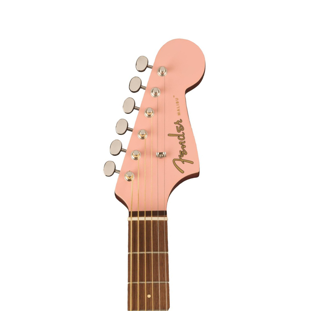 Fender FSR Malibu Player Ceviz Klavye Shell Pink Elektro Akustik Gitar - Görsel 2