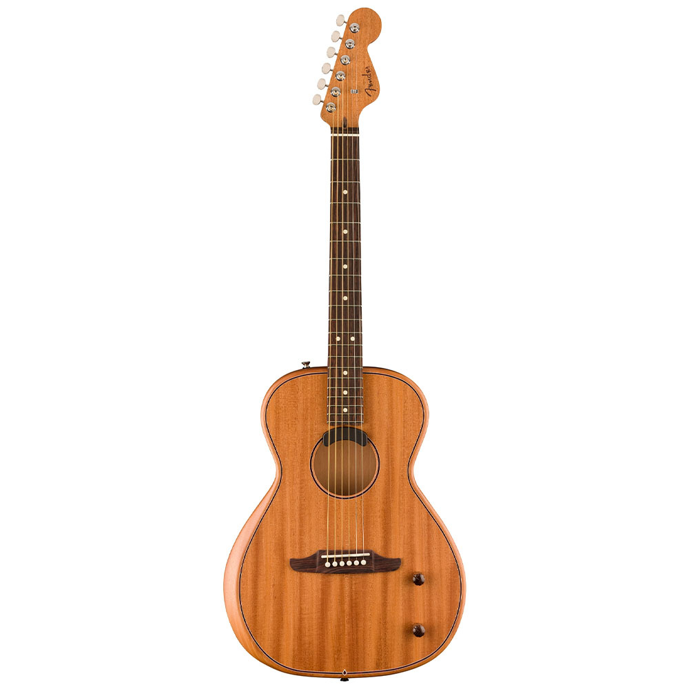 Fender Highway Serisi Parlor Gülağacı Klavye All Mahogany Elektro Akustik Gitar - Görsel 5