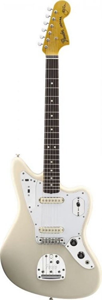 Fender Johnny Marr Jaguar Gülağacı Klavye Olympic White Elektro Gitar - Görsel 3