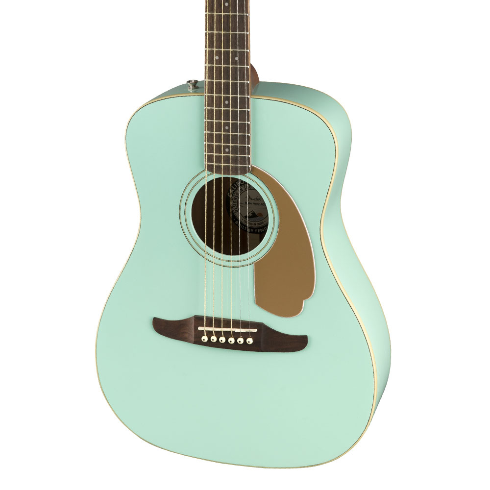 Fender Malibu Player Ceviz Klavye Aqua Splash Elektro Akustik Gitar - Görsel 5