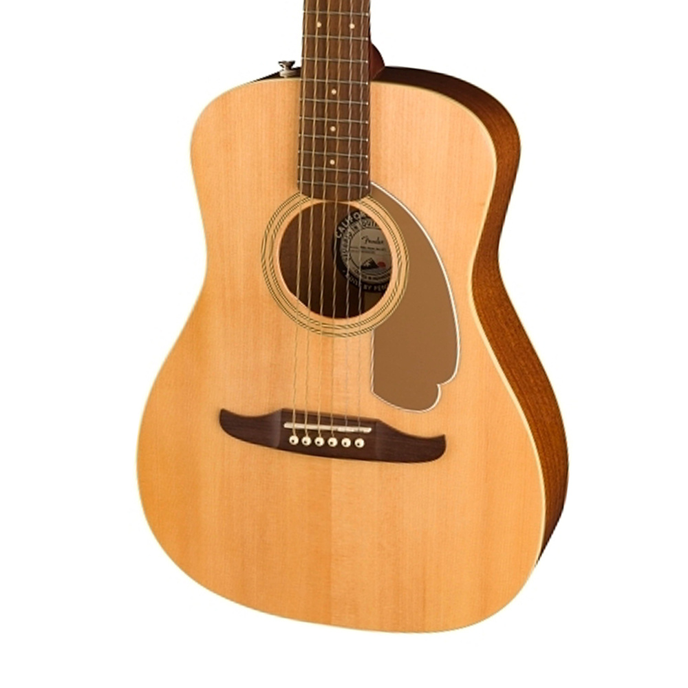 Fender Malibu Player Ceviz Klavye GPG Natural Elektro Akustik Gitar - Görsel 4