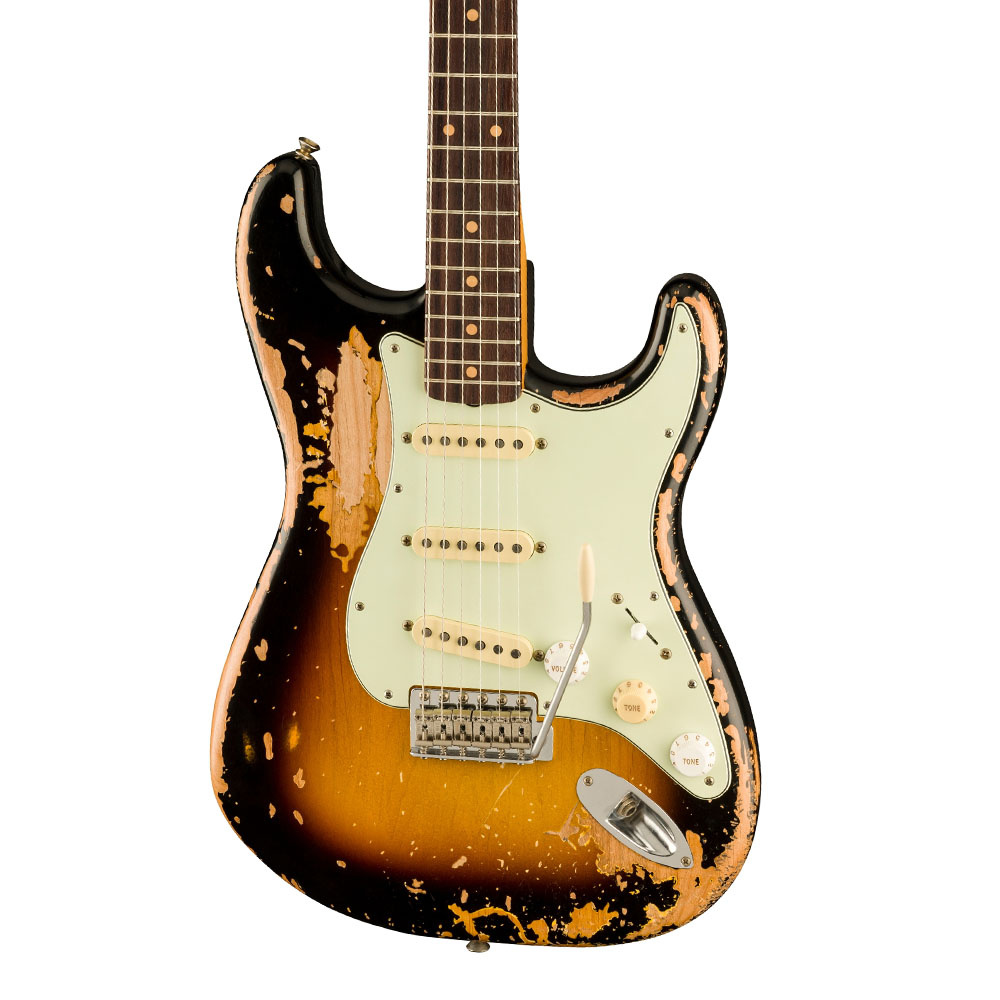Fender Mike McCready Stratocaster Heavy Relic Gülağacı Klavye 3 Ton Sunburst Elektro Gitar - Görsel 3