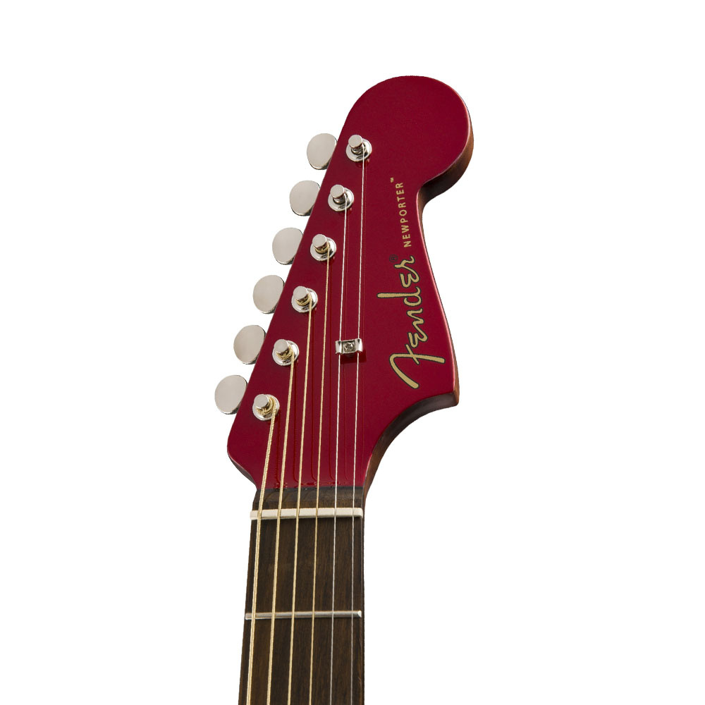 Fender Newporter Player Ceviz Klavye Candy Apple Red Elektro Akustik Gitar - Görsel 2