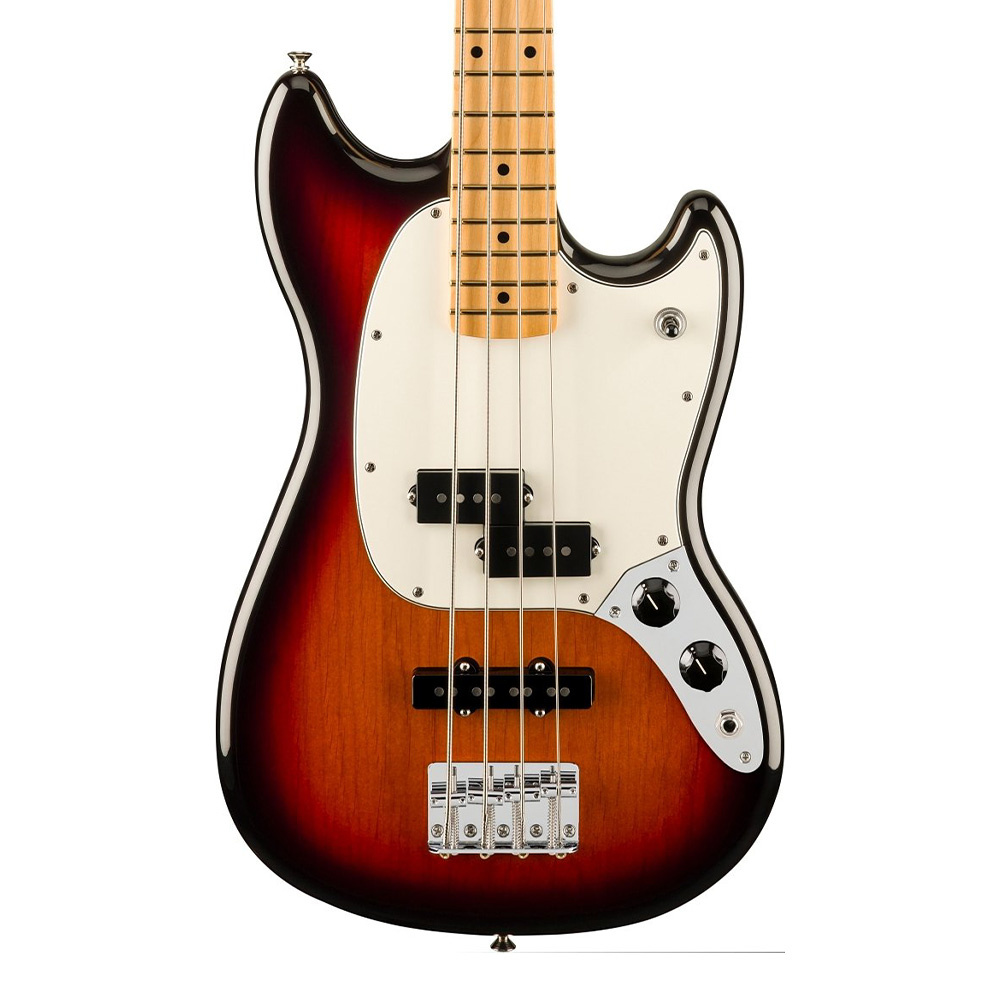 Fender Player II Mustang Bass PJ Akçaağaç Klavye 3 Ton Sunburst Bas Gitar - Görsel 2