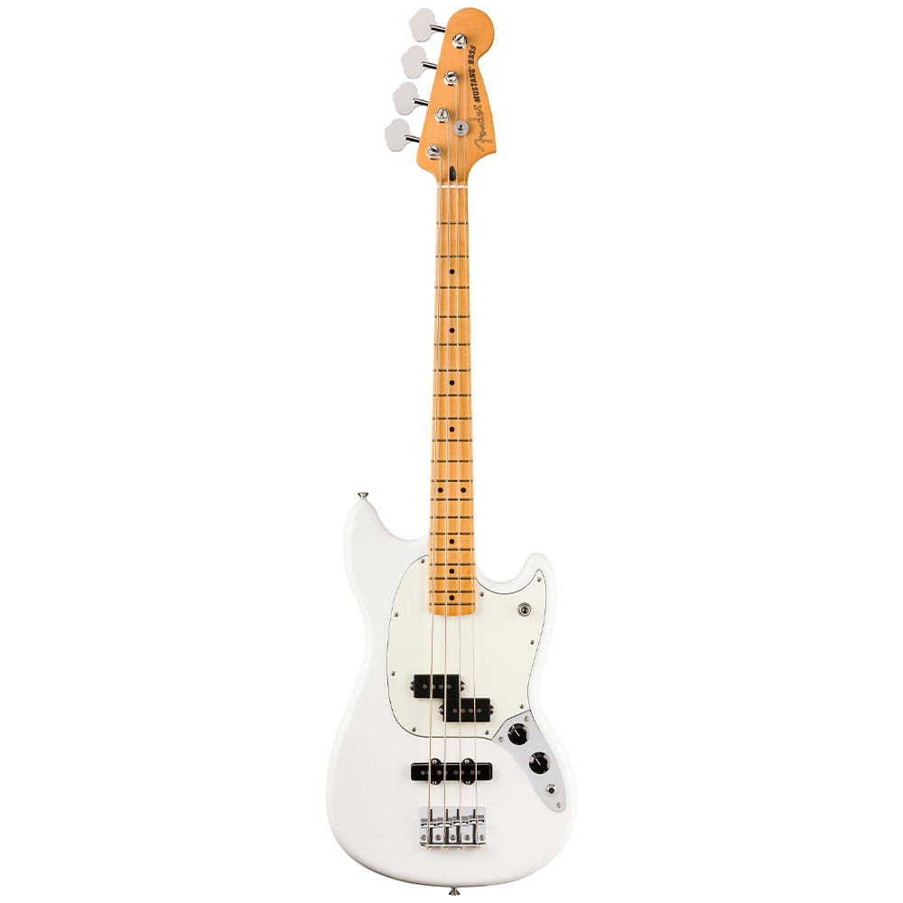 Fender Player II Mustang Bass PJ Akçaağaç Klavye Polar White Bas Gitar - Görsel 3