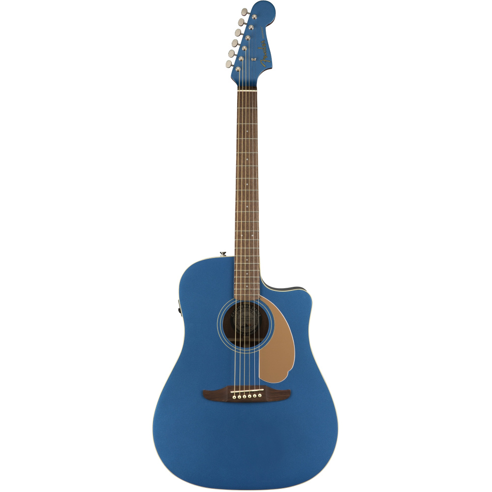 Fender Redondo Player Ceviz Klavye Belmont Blue Elektro Akustik Gitar - Görsel 4