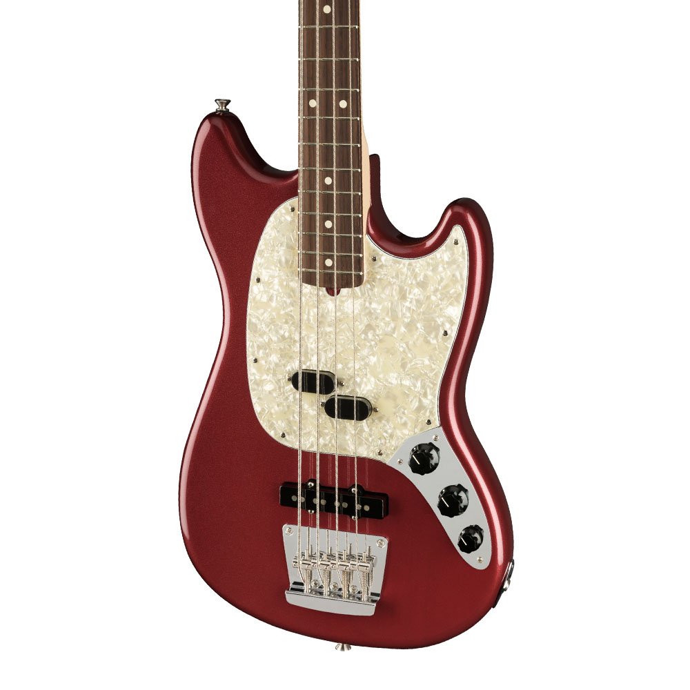 Fender USA Performer Mustang Bass RW Klavye Aubergine Bas Gitar - Görsel 2