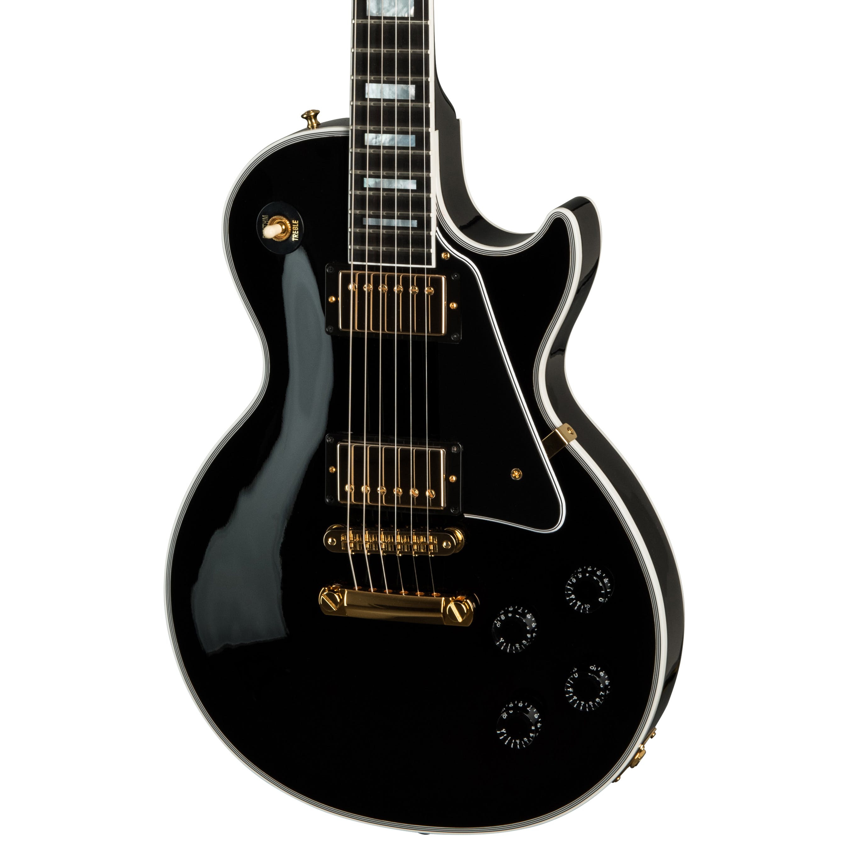 Gibson Custom Les Paul Custom Elektro Gitar (Ebony) - Görsel 2