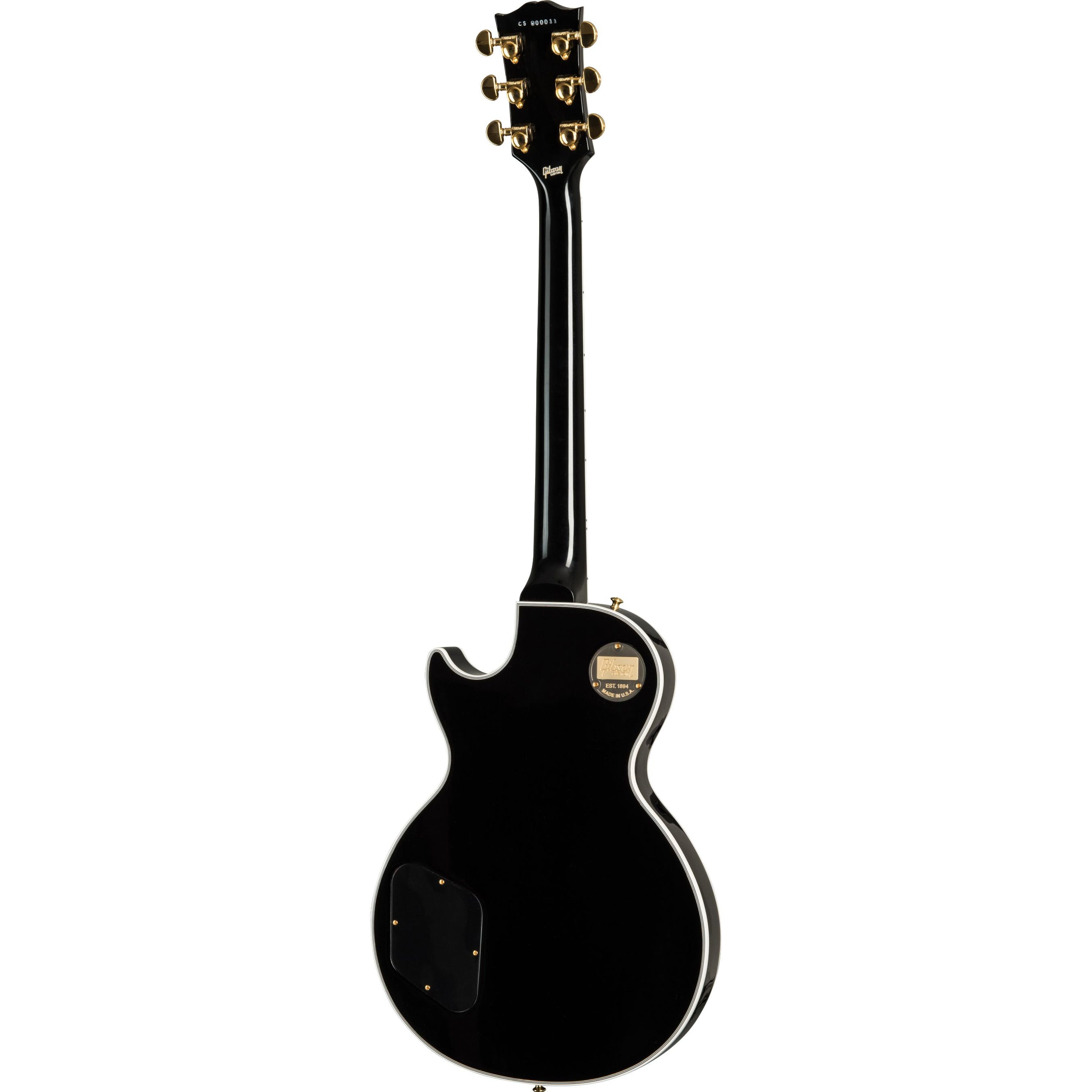 Gibson Custom Les Paul Custom Elektro Gitar (Ebony) - Görsel 3
