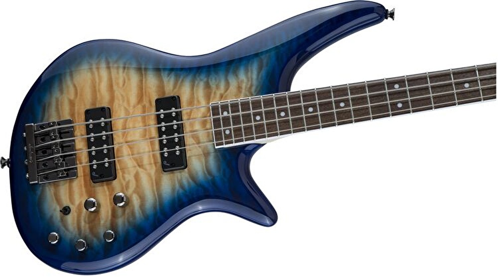 Jackson JS Serisi Spectra Bass JS3Q Laurel Klavye Amber Blue Burst Bas Gitar - Görsel 3